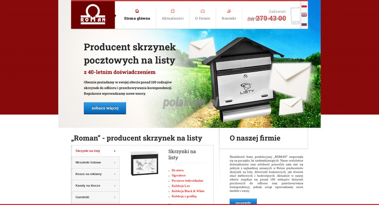 Roman producent skrzynek na listy